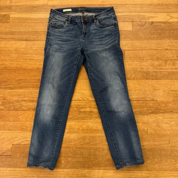 Kut From The Kloth Diana skinny ankle medium wash low rise jeans pants sz 4 b49