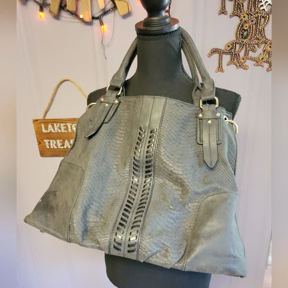 San Michelle Elegant Gray Women's shoulder/tote bag