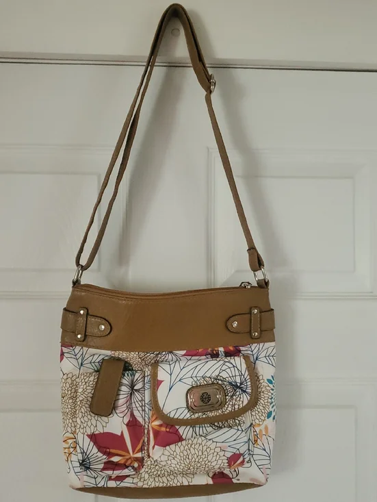 TrevisoTan Floral Crossbody Shoulder Bag