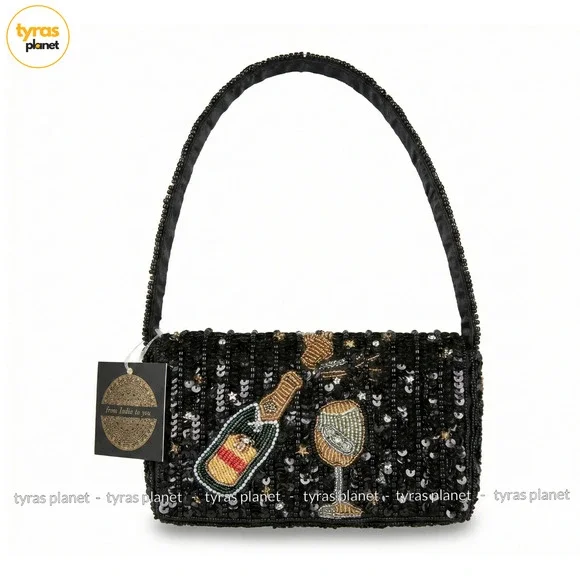 New Release From India to You Celebration New Year Champagne Beaded Bag Viral