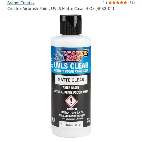 Createx 4052 Matte‎ Ultra-Violet Light Stabilizer Clear $5 Ship
