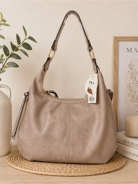 Gray Women’s Convertible Shoulder Bag