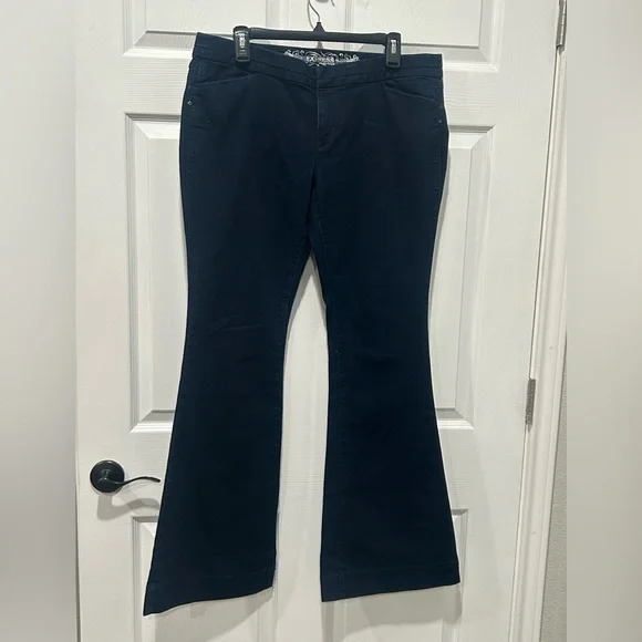Express Stella Low Rise Flare Jeans‎ Dark Rinse Women’s Size 12 Regular Fit Y2K