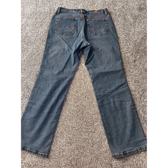 Aura WRANGLER Bootcut vintage Jeans‎ Dark Wash Denim Pockets Women's 10Petite