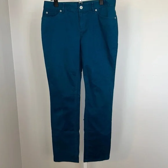 J. Jill Authentic Slim Fit Sea Blue Size 4P