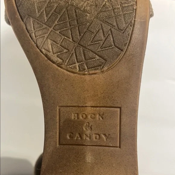 Rock & Candy Elegant Tan Suede Women's Sandals