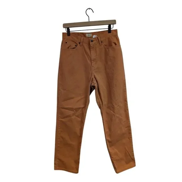 Vintage L.L. Bean‎ Colored Straight Leg Jeans Mom 90's Terracotta 12P 30