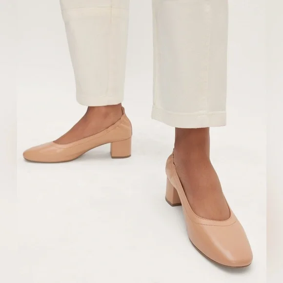 Everlane Tan Italian Leather Day Heels Sz. 8‎