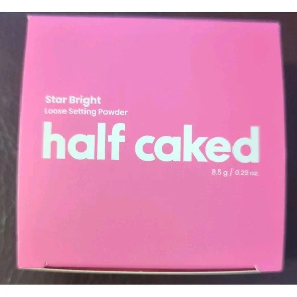 Half Caked Star‎ Bright Loose Setting Powder in Pink Full Size NIB