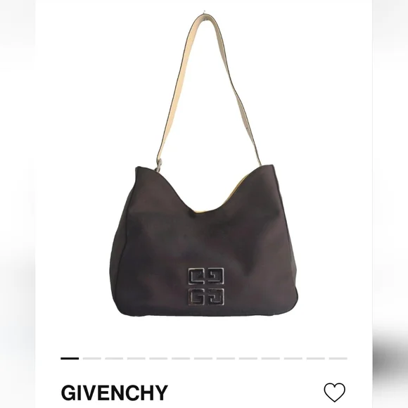 Givenchy Black and Cream Shoulder Bag