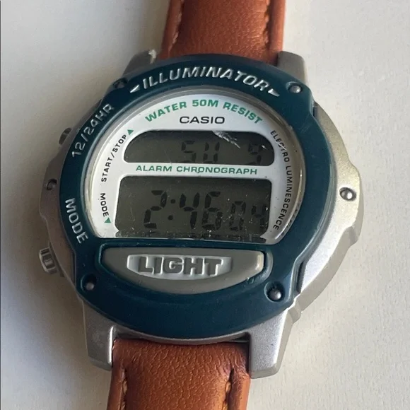 Casio LW-22H Illuminator Watch with brown Strap