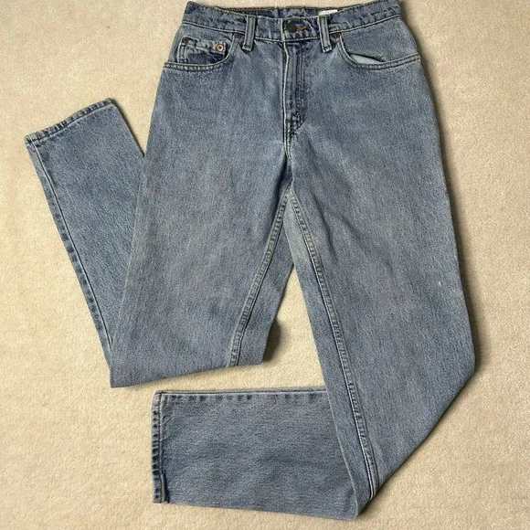 VTG 90s Levi's 550 Jeans Womens 25x31 Faded Denim Relaxed Fit Tapered Mom