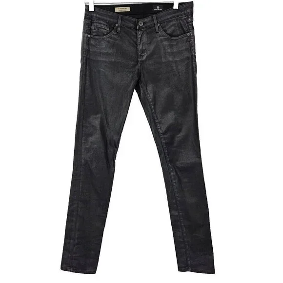 AG Adriano Goldschmied The Legging Ankle Super Skinny Jean Black Women’s Size 27