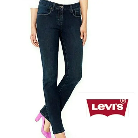 EUC‎ Women's LEVI'S 505 Straight Leg Dark Wash Jeans | Size 12S