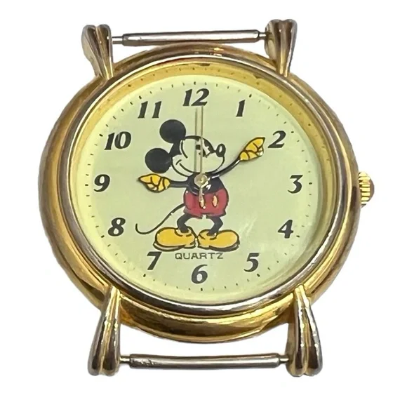 VINTAGE MICKEY MOUSE QUARTZ WATCH - NO BAND