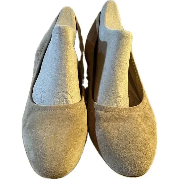 Franco Sarto Women's Slip-On Shoes Brown Suede Size 9.5‎ Casual
