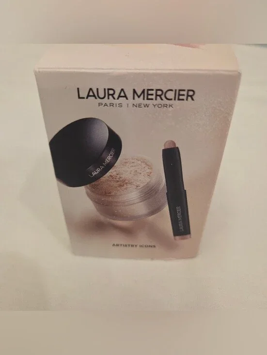 (2) Laura MercierArtistry Icons Translucent Loose Setting Powder/Caviar Stick