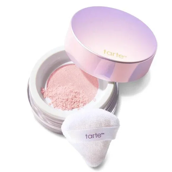 tarte Creaseless Undereye Loose Setting Powder-Travel Size -Pink- NWT