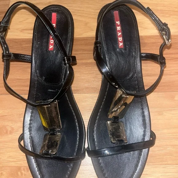 Prada Women's Black Kitten Heels