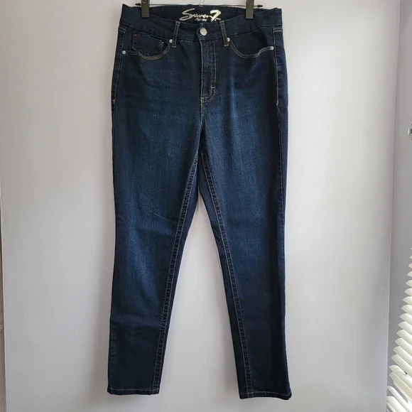 Seven 7 Tummyless High Rise Skinny Jeans Size 14