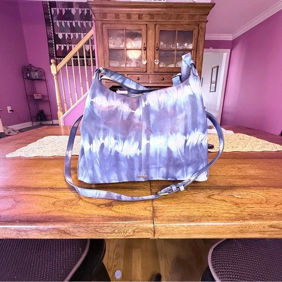 Vince Camuto Tania tie dye slouchy tote.