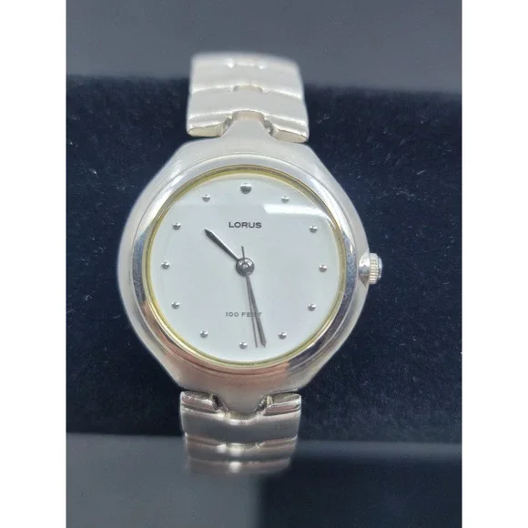 Lorus Womens Quartz Watch LR0299 Stainless Steel New Battery Working