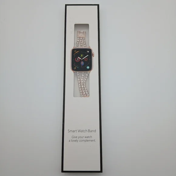 New Rose Gold And Crystals Apple Watch Band