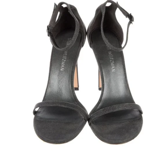 Stuart Weitzman Glitter Accent Nudist Heel US 9.5