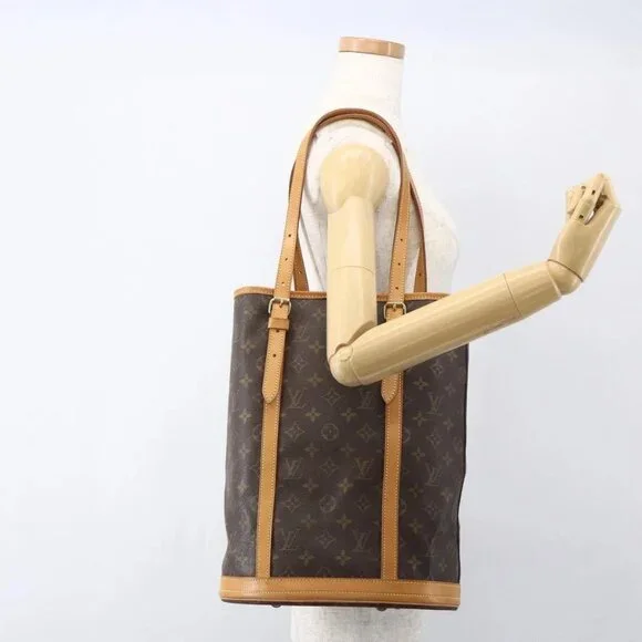 LOUIS VUITTON Monogram Bucket GM Shoulder Bag M42236 LV Auth 156975