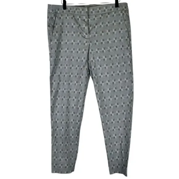 ADRIENNE VITTADINI black white grey blue capri pant // 12
