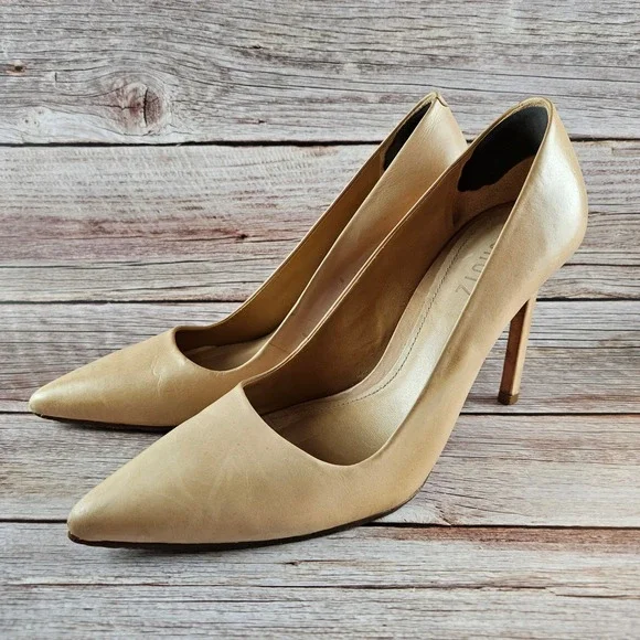 Schutz Lou Pump stiletto, light beige, size US 8.5B‎