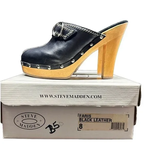 Vintage Steve Madden Faris Heeled Clog (8B)