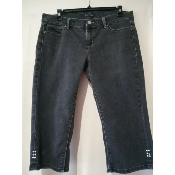 WHITE HOUSE BLACK MARKET Noir Women's Capri Size 6 ( 961)