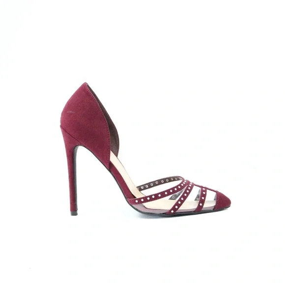 JustFab Dori Stiletto Heels NEW Pumps Women dressy Shoes PVC sz 8