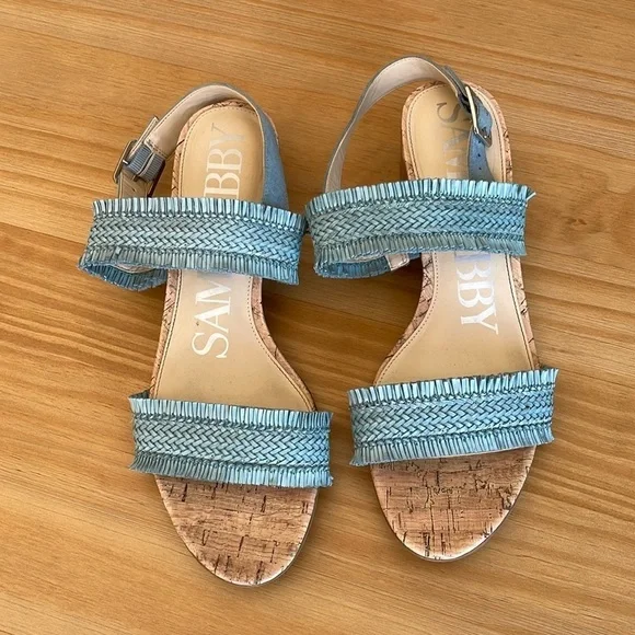 Sam &‎ Libby Fringe Block Heel Sandal