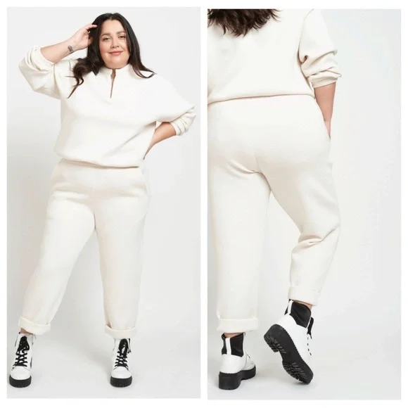 LEZE The Label Kendal Pant in Bone Size XL NWT