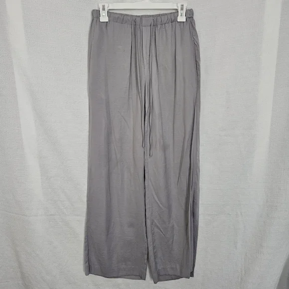 Chico's Wide Leg Drawstring Pants Womens Lightweight Casual‎