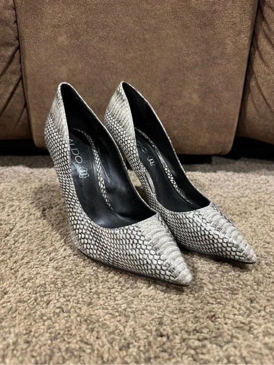 ALDO SNAKE SKIN GENUINE LEATHER 4” STILETTO