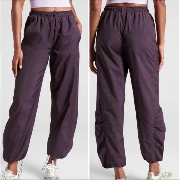 Athleta Grace Warm Up Pant in Deep Crocus Violet Athletic Gorpcore Size Large