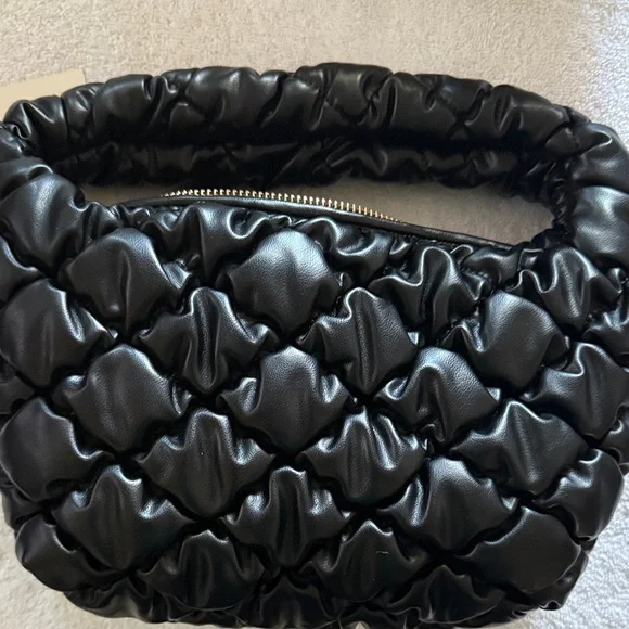 Elegant Black Quilted Women's‎ Bag