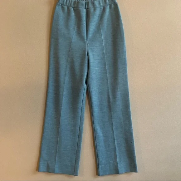 Glenayr Kitten Blue Wool‎ Blend Straight Leg Pants Size 10