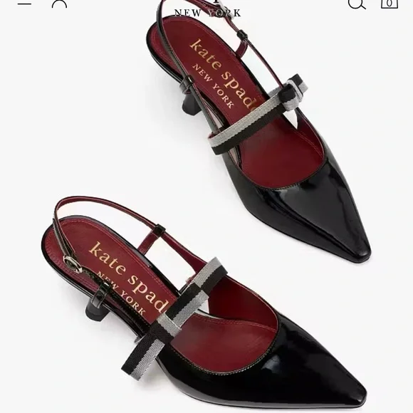 Kate Spade Black Patent Maritza Leather Heels