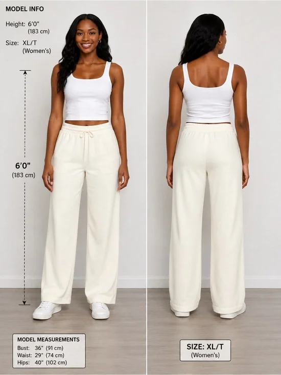 NWT |Athleta |Seasoft Straight Pant |XL Tall |Ivory |Wide Leg |34” Inseam