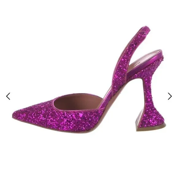 Amina Muaddi Pink Stiletto Heels#21