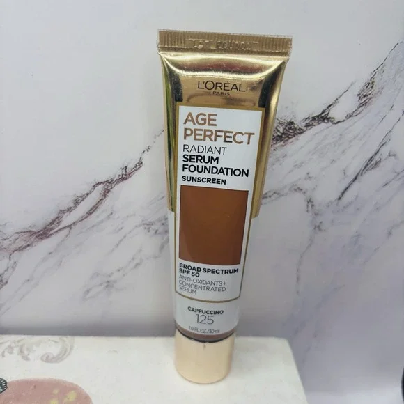 L'oreal Age Perfect Radiant Serum Foundation Sunscreen 125‎ Cappuccino