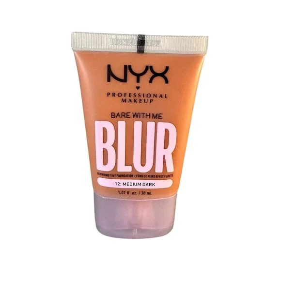 NYX Bare With Me Blur Blurring‎ Tint Foundation 12 Medium Dark 1oz Matte Finish