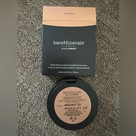 Bareminerals barepro performance wear powder foundation WALNUT 23 DISCONTINUED!