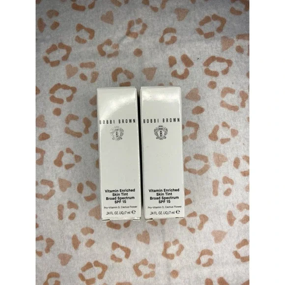 Lot of 2 .24oz Bobbi Brown Vitamin Enriched Tint SPF‎ 15 Golden 4