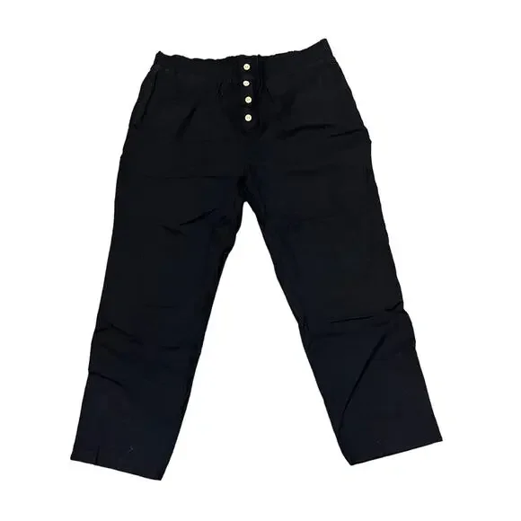 NiMen Women's Plus Size Black Casual Pants Elastic Waist SIZE 2XL NWT