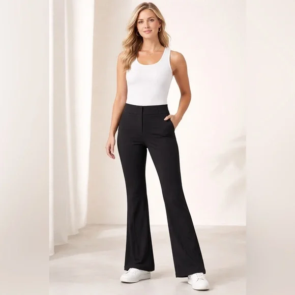 ATHLETA Stellar Flare Trouser Black Size 8 NWOT